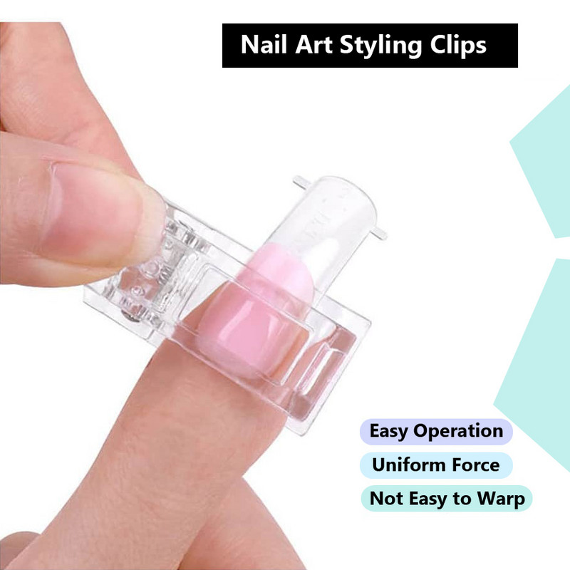 5gab. Nagu mākslas veidošanas klipši, nagu formas veidņu fiksācijas klipši nagu uzgaļu pieaudzēšanai Ātrās celtniecības instrumenti