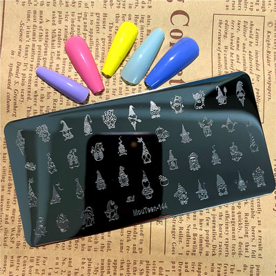 Ploča za utiskivanje noktiju s kokosovim orahom Gusarski kokosov predložak za uljepšavanje noktiju Ljetno drvo s pečatom za nokte Mouteen-133