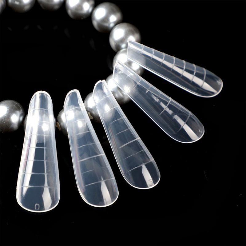 60 gab. Divas formas ātrai veidošanās polinagiem, želejas pieaudzēšanas uzgaļi mākslīgo nagu veidņu veidošanai akrila zārka augšējo formu manikīra rīks