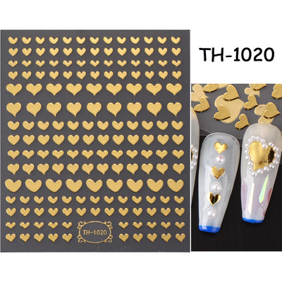 Autocolante argintii metalice pentru arta unghiilor 3D Star Moon Pegasus Glisor auto-adeziv Soarele cu model abstract Decalcomanii Decorarea unghiilor Manichiura