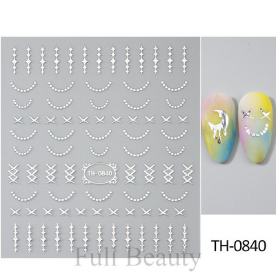 Autocolante argintii metalice pentru arta unghiilor 3D Star Moon Pegasus Glisor auto-adeziv Soarele cu model abstract Decalcomanii Decorarea unghiilor Manichiura