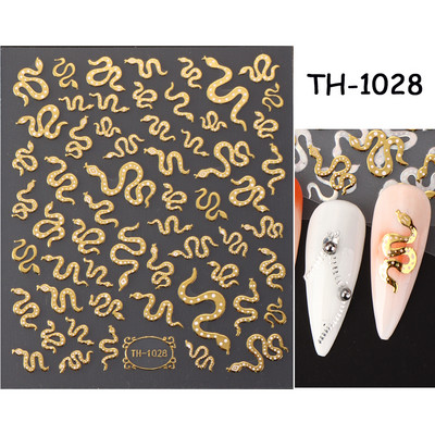 Autocolante argintii metalice pentru arta unghiilor 3D Star Moon Pegasus Glisor auto-adeziv Soarele cu model abstract Decalcomanii Decorarea unghiilor Manichiura