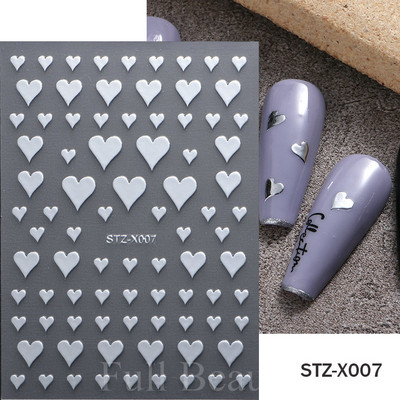 Autocolante argintii metalice pentru arta unghiilor 3D Star Moon Pegasus Glisor auto-adeziv Soarele cu model abstract Decalcomanii Decorarea unghiilor Manichiura