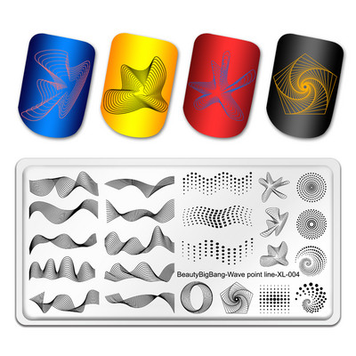 BeautyBigBang 2023. gada Valentīndienas nagu apzīmogošanas šķīvji Rožu zieds Mīlestības tēma Nagu mākslas veidnes Nagu dizaina trafareti rīki