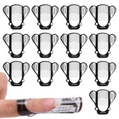 100 komada plastični držač za papir Šablone za nokte Sklopivi film za proširenje u obliku pčele UV samoljepljive šablone za početnike Alat za njegu noktiju