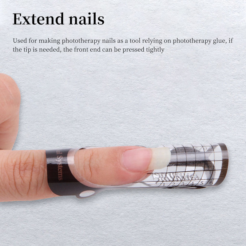 100 komada plastični držač za papir Šablone za nokte Sklopivi film za proširenje u obliku pčele UV samoljepljive šablone za početnike Alat za njegu noktiju