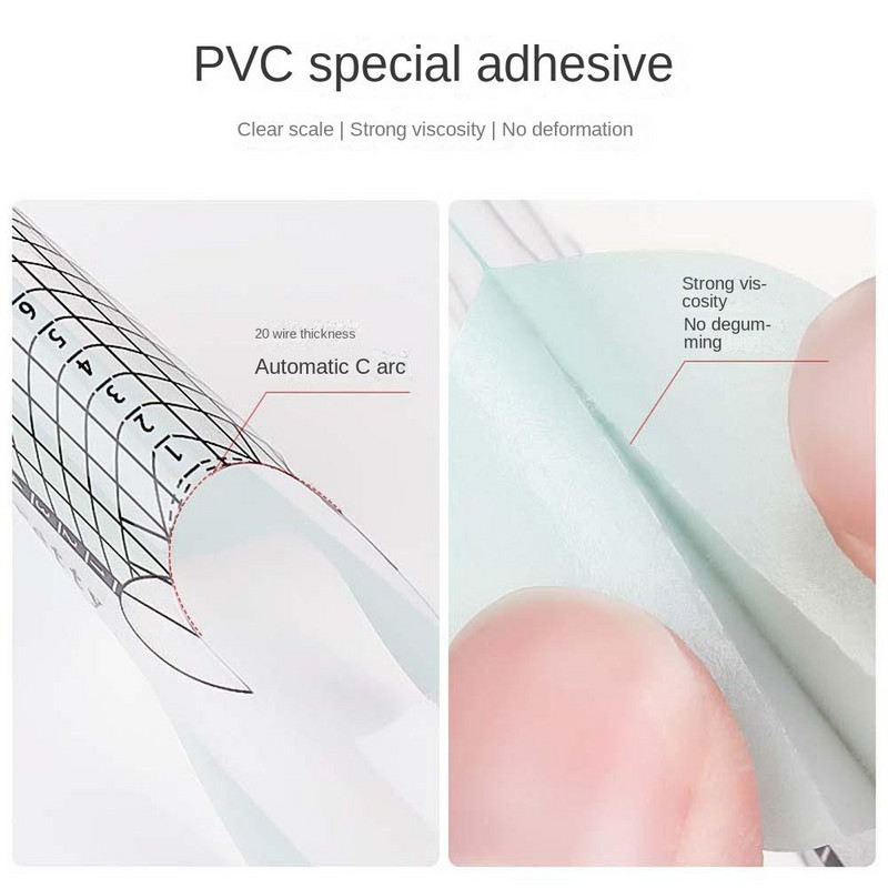 100Pcs/set DIY alati za uređenje noktiju Ladica za papir za nokte Pribor za nadogradnju noktiju Obrasci za nokte Šablone za nadogradnju noktiju Graditelj ekstenzija