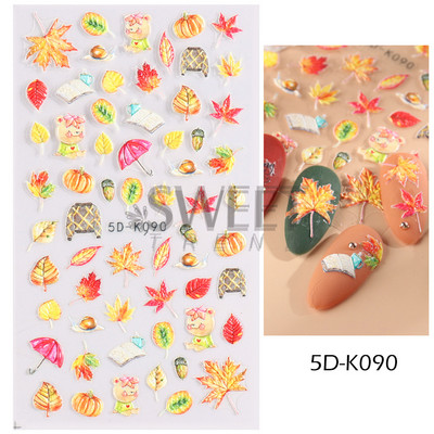 5D Zelta sudraba mirdzošas uzlīmes Sniegpārsla Gonka Lācis Laternas spieķis Ziemas Ziemassvētki Reljefs Slīdnis Ziemassvētki gravēti nagu aksesuāri