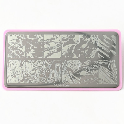 Snake Leopard Nagu apzīmogošanas plāksne angļu burtu Mīlestība Sirds Lapas Ziedi Dizains Apdrukas plāksnes Naglas Māksla Trafarets Zīmoga rīki