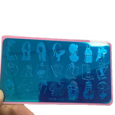 Snake Leopard Nagu apzīmogošanas plāksne angļu burtu Mīlestība Sirds Lapas Ziedi Dizains Apdrukas plāksnes Naglas Māksla Trafarets Zīmoga rīki