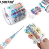 Blještavi laserski francuski oblik za nokte Nail Art Tips Forma za produljenje Profesionalni UV gel za umjetne nokte Naljepnica Kalup Šablone Alati za manikuru