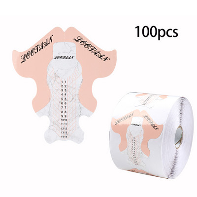 Blještavi laserski francuski oblik za nokte Nail Art Tips Forma za produljenje Profesionalni UV gel za umjetne nokte Naljepnica Kalup Šablone Alati za manikuru