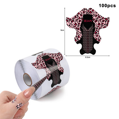 Blještavi laserski francuski oblik za nokte Nail Art Tips Forma za produljenje Profesionalni UV gel za umjetne nokte Naljepnica Kalup Šablone Alati za manikuru