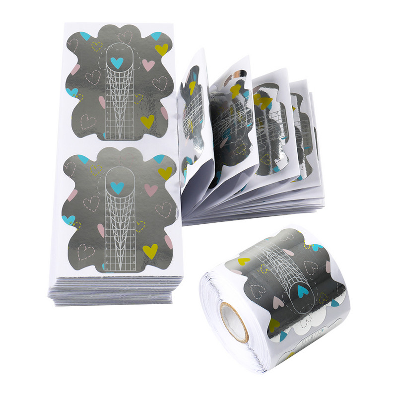 Blještavi laserski francuski oblik za nokte Nail Art Tips Forma za produljenje Profesionalni UV gel za umjetne nokte Naljepnica Kalup Šablone Alati za manikuru