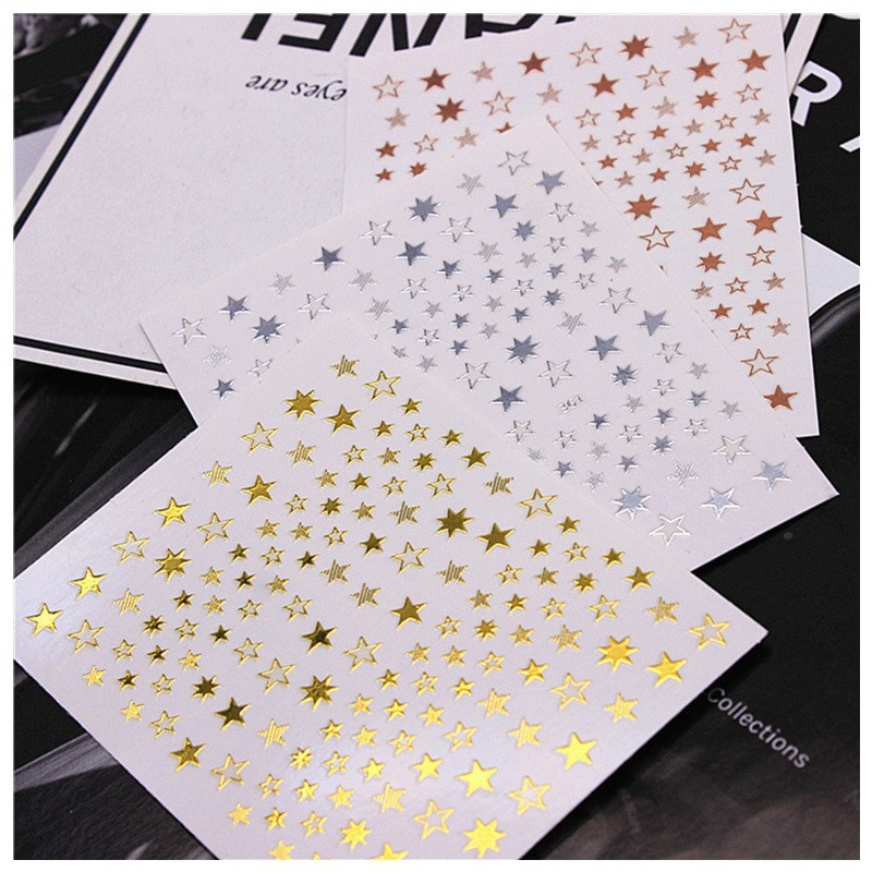 Delysia King 1 lapas Pentagram Nail Art lipdukas