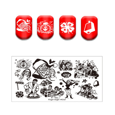 Ziemassvētku sērijas nagu apzīmogošanas plāksne Vasaras Ziemassvētku eglīte Sniegavīrs Ziemeļbrieža zīmoga veidne Nagu mākslas drukas trafareti rīki