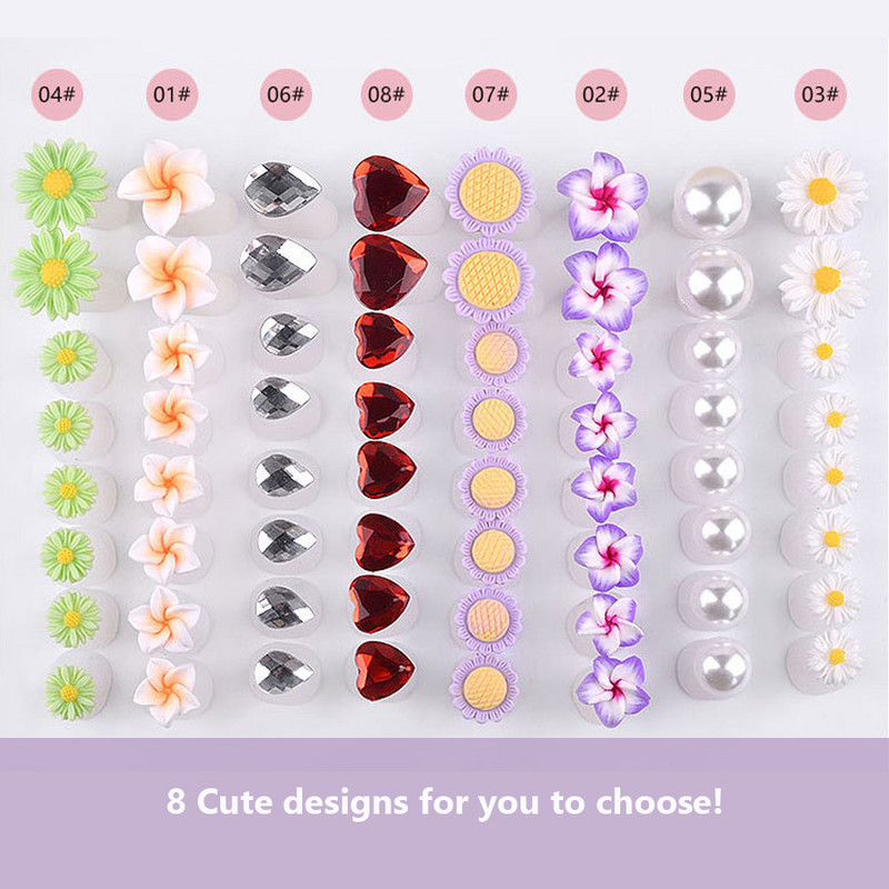 8Gb Mīksts, mīksts silikona purngalu atdalītājs nagu lakai, kāju starpliku komplekts kājām Uzklājiet nagu laku pedikīra laikā