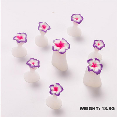 8 gab. Manikīra silikona purngalu atdalītāji Populāri pirkstu atdalītāji Nail Art Manikīra pedikīra nagu želejas instrumenti