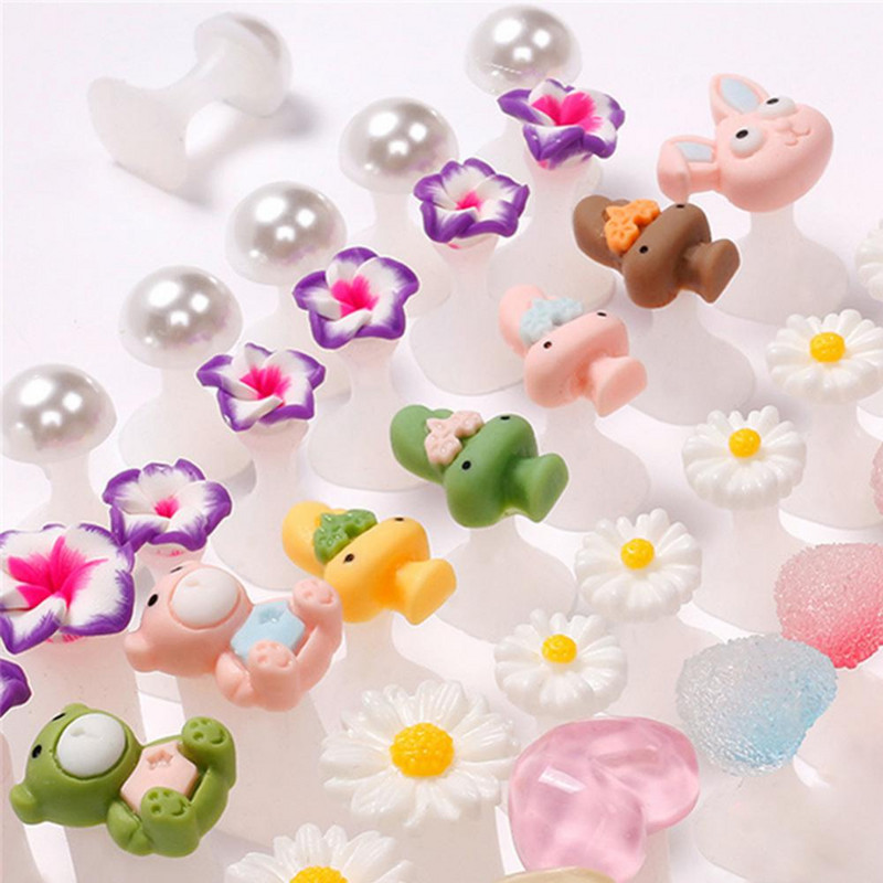 8 vnt. Manikiūro silikoniniai pirštų skyrikliai Populiarūs pirštų skyrikliai Nagų dailės manikiūro pedikiūro nagų gelio įrankiai