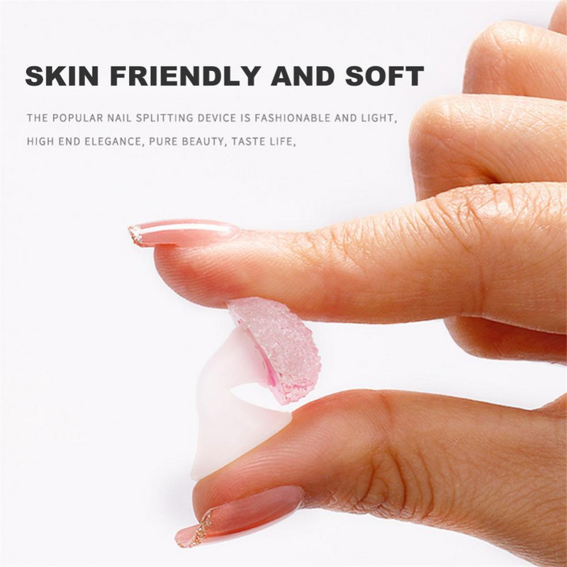 8 vnt. Manikiūro silikoniniai pirštų skyrikliai Populiarūs pirštų skyrikliai Nagų dailės manikiūro pedikiūro nagų gelio įrankiai