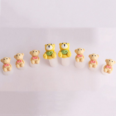 Separator de degete din silicon moale, 8 buc. Cristal, culoarea bomboanei, modelare flori, separator pentru degete, manichiură, pedichiură, instrumente pentru arta unghiilor