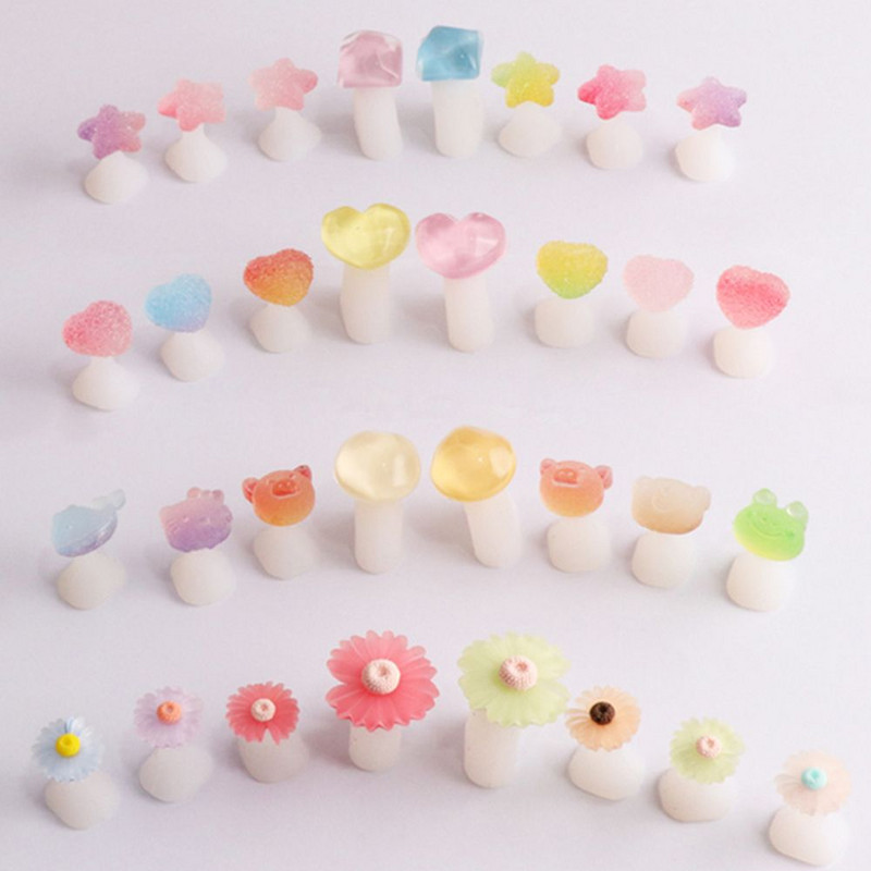 Separator de degete din silicon moale, 8 buc. Cristal, culoarea bomboanei, modelare flori, separator pentru degete, manichiură, pedichiură, instrumente pentru arta unghiilor