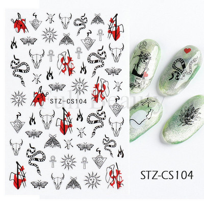 3D Nagu uzlīmes Ziedi Rozā Purpura Ziedi Ziedi Lapas Uzlīmes Nagu mākslas Līmes Slīdnes Piekariņi Manikīra Dekorācijas TRCA769