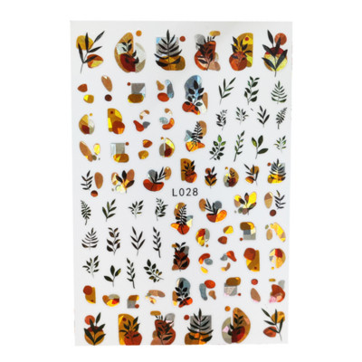 3D Acu sēņu nagu uzlīmes Lāzera spīdošas Līmējošas Uzlīmes nagiem Lūpu ziedi Nagu mākslas rotājumi Aurora Silver Design