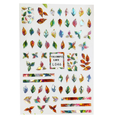 3D Acu sēņu nagu uzlīmes Lāzera spīdošas Līmējošas Uzlīmes nagiem Lūpu ziedi Nagu mākslas rotājumi Aurora Silver Design