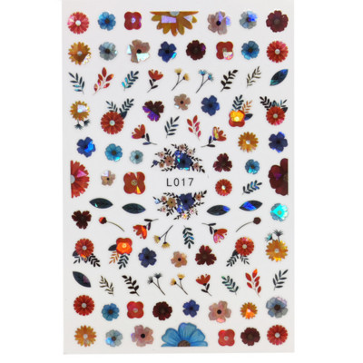 3D Acu sēņu nagu uzlīmes Lāzera spīdošas Līmējošas Uzlīmes nagiem Lūpu ziedi Nagu mākslas rotājumi Aurora Silver Design