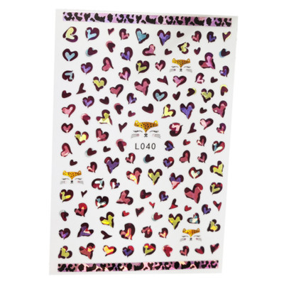 3D Acu sēņu nagu uzlīmes Lāzera spīdošas Līmējošas Uzlīmes nagiem Lūpu ziedi Nagu mākslas rotājumi Aurora Silver Design