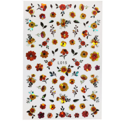 3D Acu sēņu nagu uzlīmes Lāzera spīdošas Līmējošas Uzlīmes nagiem Lūpu ziedi Nagu mākslas rotājumi Aurora Silver Design