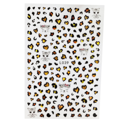 3D Acu sēņu nagu uzlīmes Lāzera spīdošas Līmējošas Uzlīmes nagiem Lūpu ziedi Nagu mākslas rotājumi Aurora Silver Design