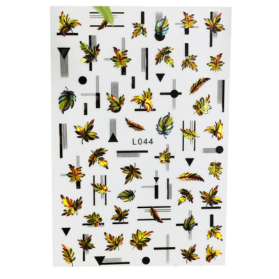 3D Acu sēņu nagu uzlīmes Lāzera spīdošas Līmējošas Uzlīmes nagiem Lūpu ziedi Nagu mākslas rotājumi Aurora Silver Design