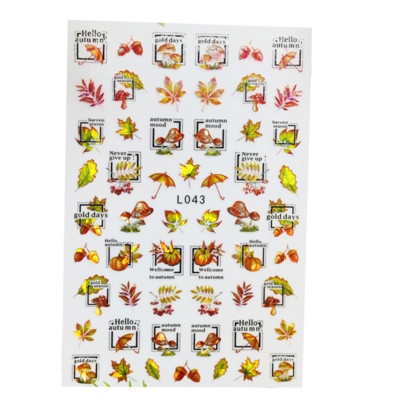 3D Acu sēņu nagu uzlīmes Lāzera spīdošas Līmējošas Uzlīmes nagiem Lūpu ziedi Nagu mākslas rotājumi Aurora Silver Design