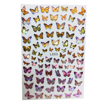 3D Acu sēņu nagu uzlīmes Lāzera spīdošas Līmējošas Uzlīmes nagiem Lūpu ziedi Nagu mākslas rotājumi Aurora Silver Design