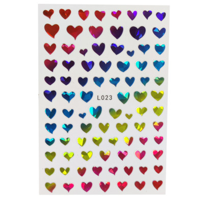 3D Acu sēņu nagu uzlīmes Lāzera spīdošas Līmējošas Uzlīmes nagiem Lūpu ziedi Nagu mākslas rotājumi Aurora Silver Design