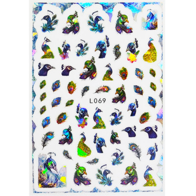 3D Acu sēņu nagu uzlīmes Lāzera spīdošas Līmējošas Uzlīmes nagiem Lūpu ziedi Nagu mākslas rotājumi Aurora Silver Design