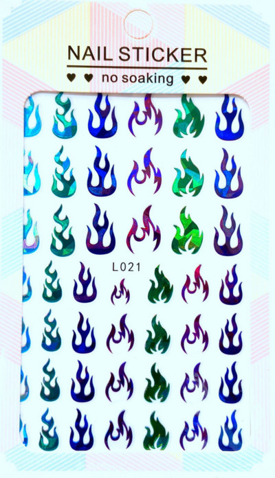 3D Acu sēņu nagu uzlīmes Lāzera spīdošas Līmējošas Uzlīmes nagiem Lūpu ziedi Nagu mākslas rotājumi Aurora Silver Design