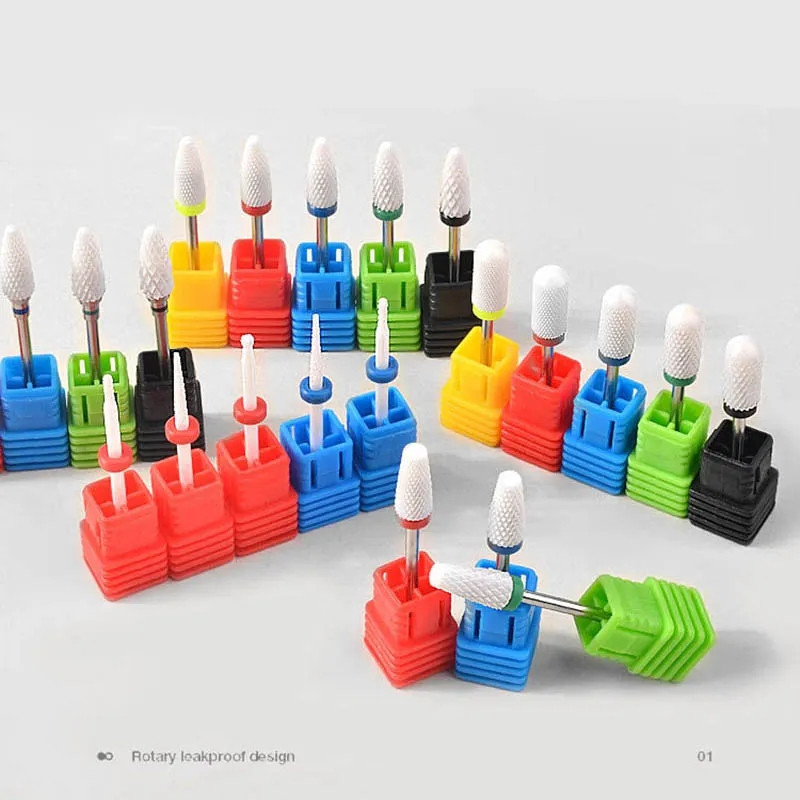 HALAIMAN Prijenosni stroj za poliranje noktiju u 6 boja, električna brusilica za nokte Dodaci za nokte Glodalo za manikuru Pedikura