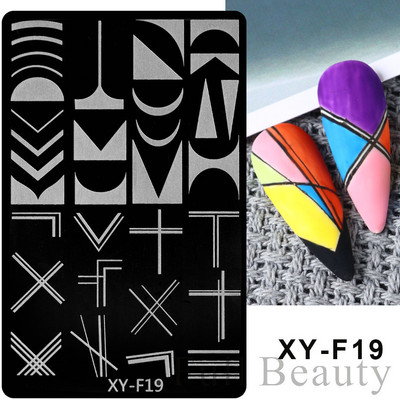 1PC nagu zīmogplāksnes Mīlestības sirds lakas pārvietošanas trafareti Ziedu lapas Ģeometrijas veidnes plāksne Pelējuma tauriņš nagu mākslas rīki