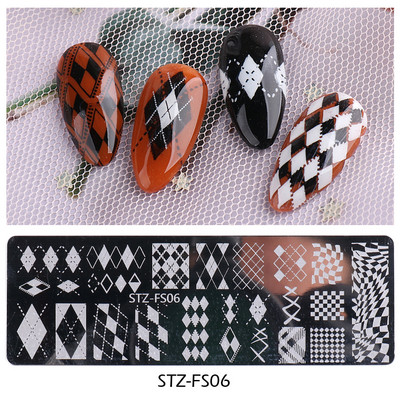 1PC nagu zīmogplāksnes Mīlestības sirds lakas pārvietošanas trafareti Ziedu lapas Ģeometrijas veidnes plāksne Pelējuma tauriņš nagu mākslas rīki