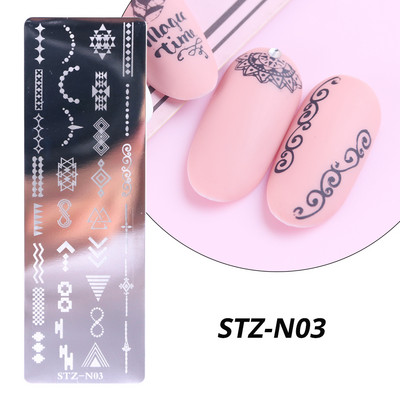 1PC nagu zīmogplāksnes Mīlestības sirds lakas pārvietošanas trafareti Ziedu lapas Ģeometrijas veidnes plāksne Pelējuma tauriņš nagu mākslas rīki