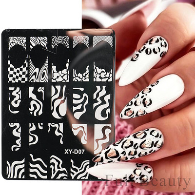 1PC nagu zīmogplāksnes Mīlestības sirds lakas pārvietošanas trafareti Ziedu lapas Ģeometrijas veidnes plāksne Pelējuma tauriņš nagu mākslas rīki