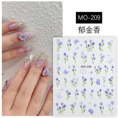 1 gab., baltu margrietiņas ziedu reljefs 3D uzlīmes pavasara vasaras nagu uzlīmes nagu mākslas dekorēšanai manikīra DIY uzlīmes