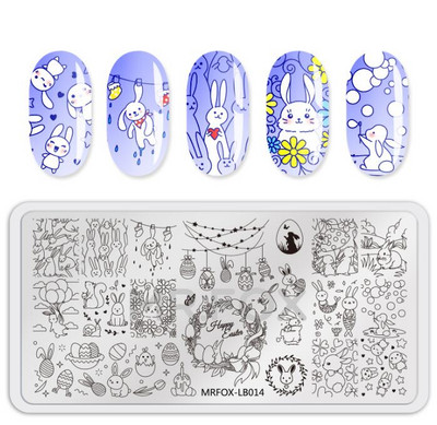 Dzīvnieki Rakstu nagu apzīmogošanas plāksnes Leoparda govis attēls nagu mākslas veidnes zīmogs nerūsējošā tērauda nagu drukas rīki