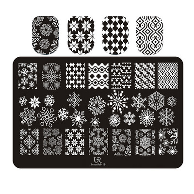 Dzīvnieki Rakstu nagu apzīmogošanas plāksnes Leoparda govis attēls nagu mākslas veidnes zīmogs nerūsējošā tērauda nagu drukas rīki