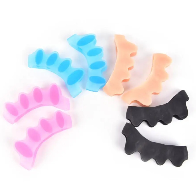 1 pāris silikona gēla īkšķis Valgus korektors pirkstu atdalītāji, šķelšanās aizsargs, iztaisnot kauli, kauls varžacīm, pēdu sāpju mazināšanai