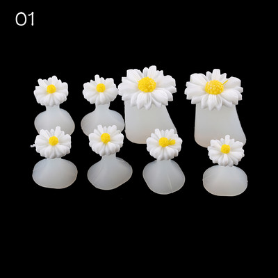 Silikonski odvajač za prste Nail Art DIY alat za pedikuru Cvijet vodena kap Kristalni dijamant Odvajač od bisera Alati za njegu stopala Cvijet tratinčice