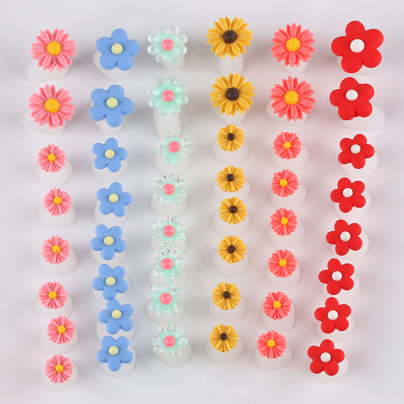 Silikonski odvajač za prste Nail Art DIY alat za pedikuru Cvijet vodena kap Kristalni dijamant Odvajač od bisera Alati za njegu stopala Cvijet tratinčice